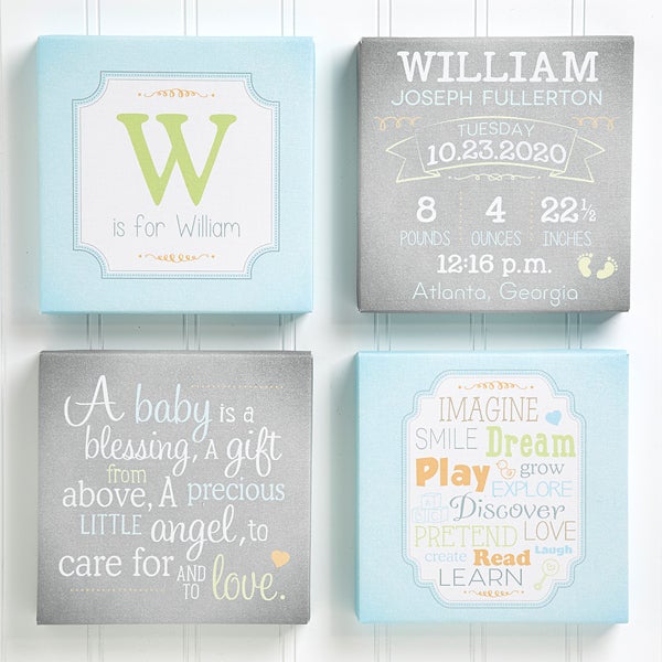 personalized baby canvas