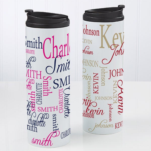 Personalized Travel Tumbler - Signature Style - 14696