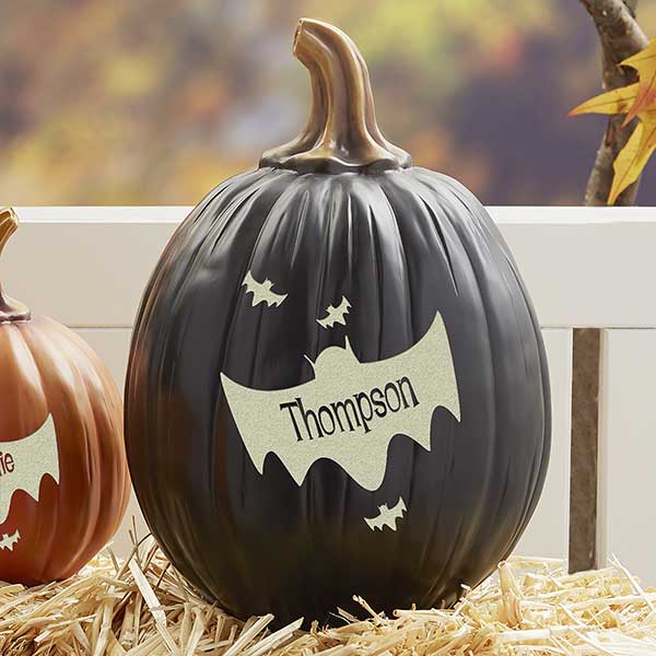 Personalized Pumpkins - Bat Family - 14752