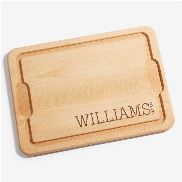 Personalized Maple Cutting Board - Family Name - 14787