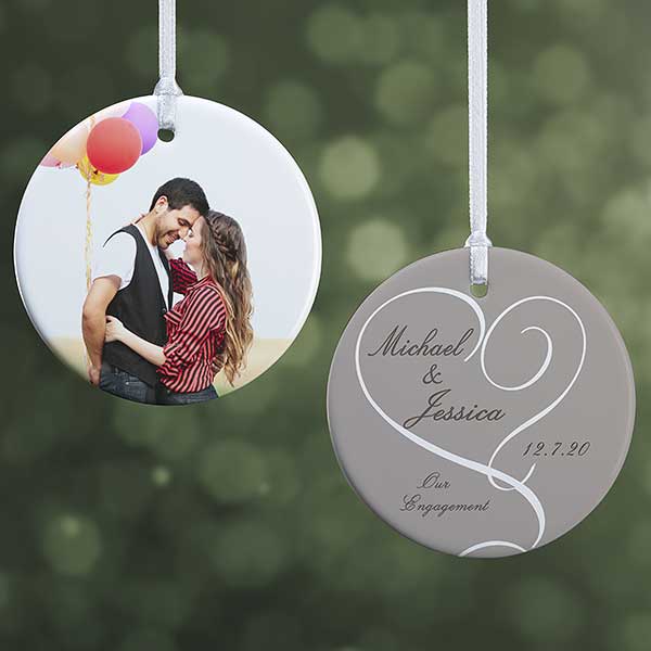 engagement xmas ornaments