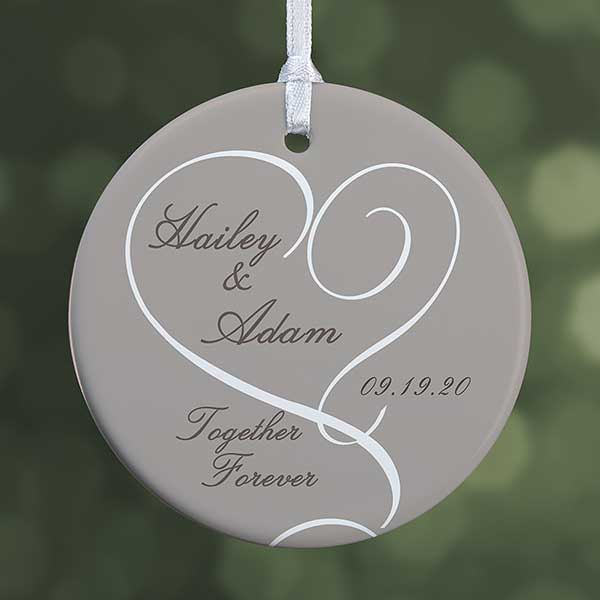 personalized ornaments for engagement