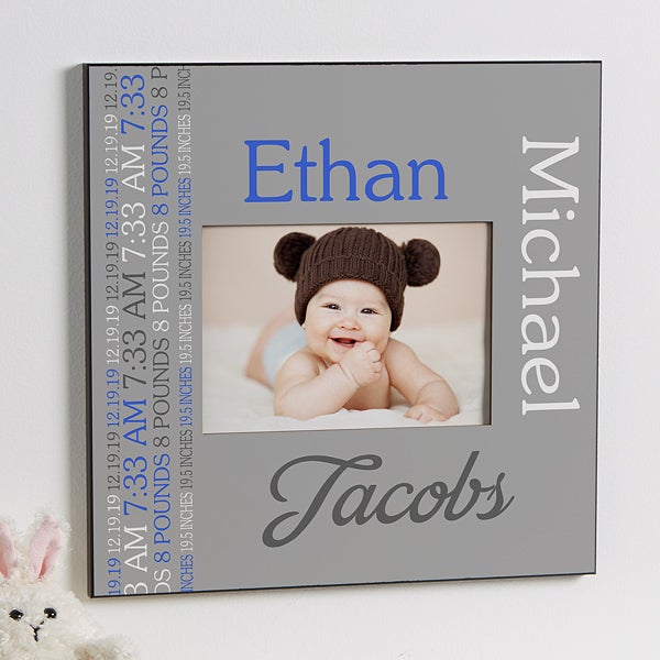 Personalized 5x7 Picture Frame - Darling Baby Boy