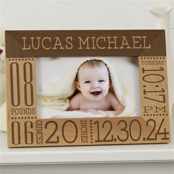 Personalized Baby Birth Information Picture Frame - Baby Love - 14853