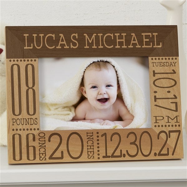 Personalized Baby Birth Information Picture Frame - Baby Love - 14853