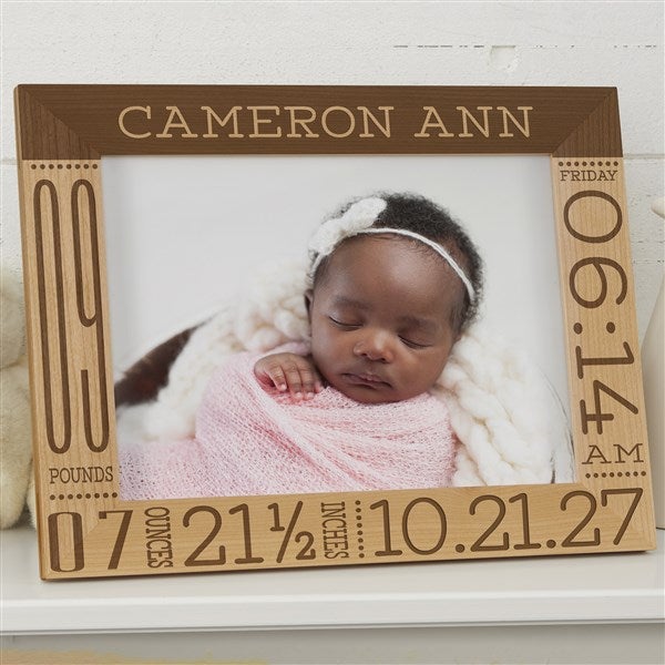 Personalized Baby Birth Information Picture Frame - Baby Love - 14853