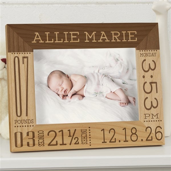Personalized Baby Birth Information Picture Frame - Baby Love - 14853