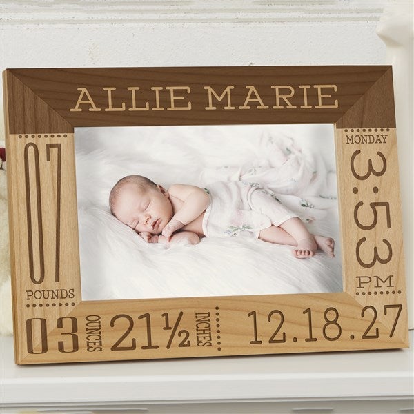 Personalized Baby Birth Information Picture Frame - Baby Love - 14853