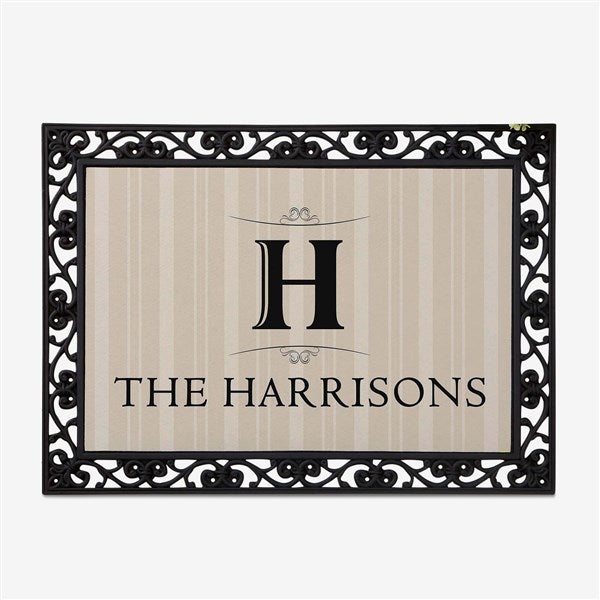 Personalized Monogram Doormat - Elegant Monogram - 14870