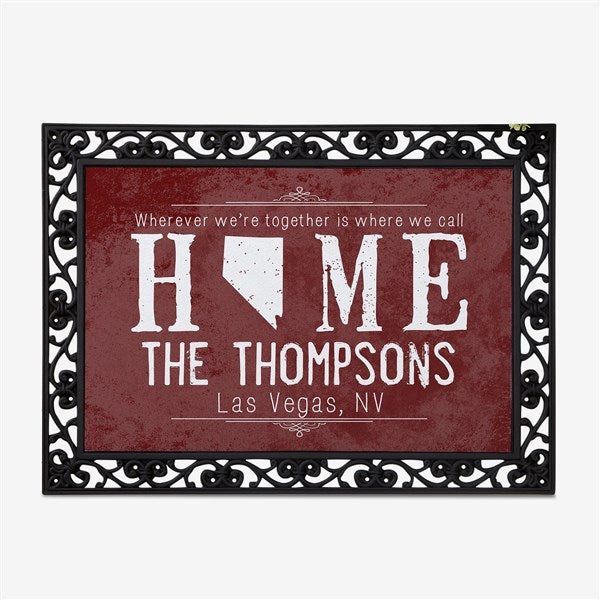 Personalized State Of Love Doormat - State Map - 14871