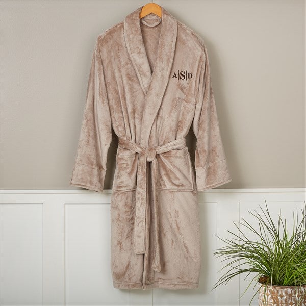 Embroidered Men's Luxury Fleece Robe Just For Him Name Romantic Gifts