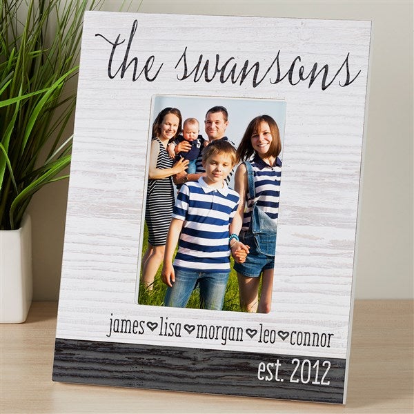 Personalized Rustic Family Picture Frame - Family Love - 14922