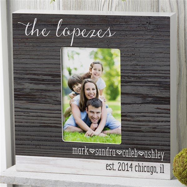 Personalized Rustic Family Picture Frame - Family Love - 14922