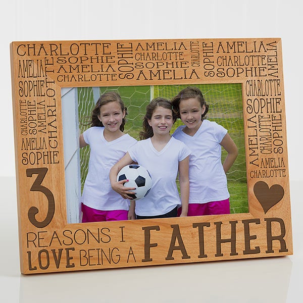 Custom Engraved Wood Photo Frame For Him Reasons Why 5x7 Personalized Wood Picture Frame For Him Reasons Why 14946