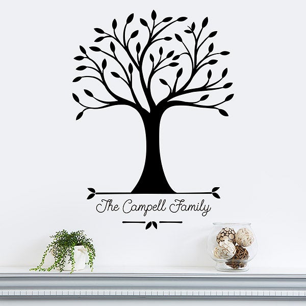 Personalized Family Vinyl Wall Art - Our Roots - 14975