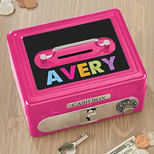 Personalized Kids Safe Cash Box - All Mine! - 15008