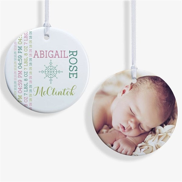 Personalized New Baby Christmas Ornaments - Darling Baby - 15082