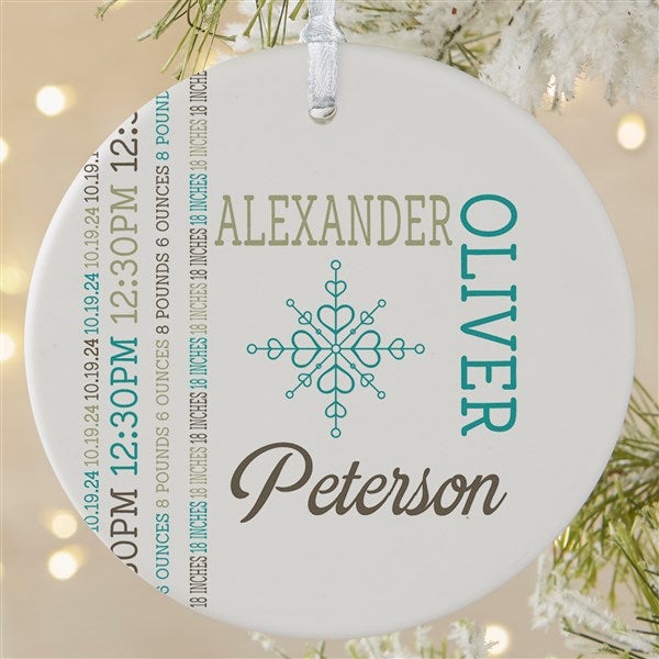 Personalized New Baby Christmas Ornaments - Darling Baby - 15082