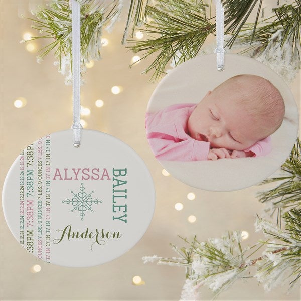 Personalized New Baby Christmas Ornaments - Darling Baby - 15082