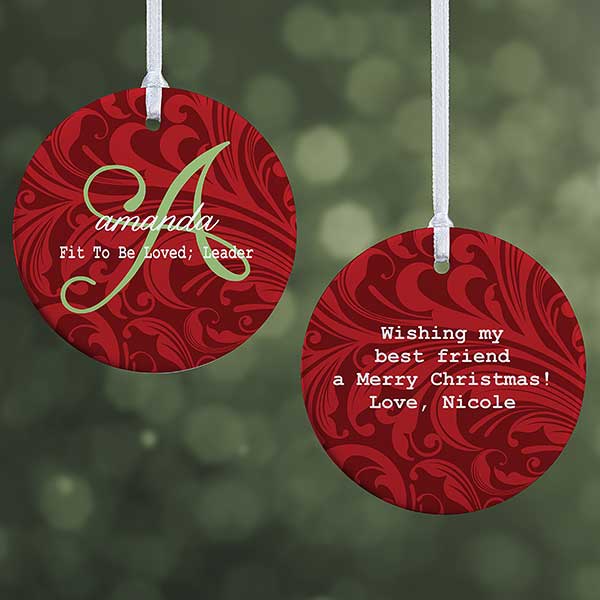 Personalized Christmas Ornament - Name Meaning - 2 Sided - 15146