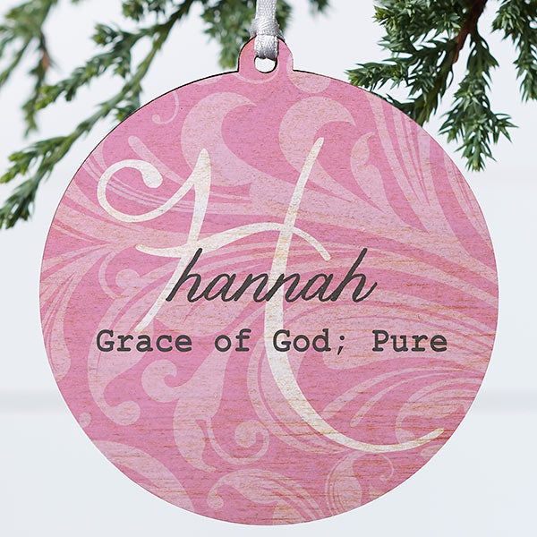 Personalized Christmas Ornament - Name Meaning - 2 Sided - 15146