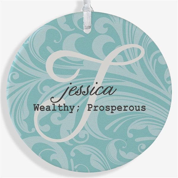 Personalized Christmas Ornament - Name Meaning - 2 Sided - 15146