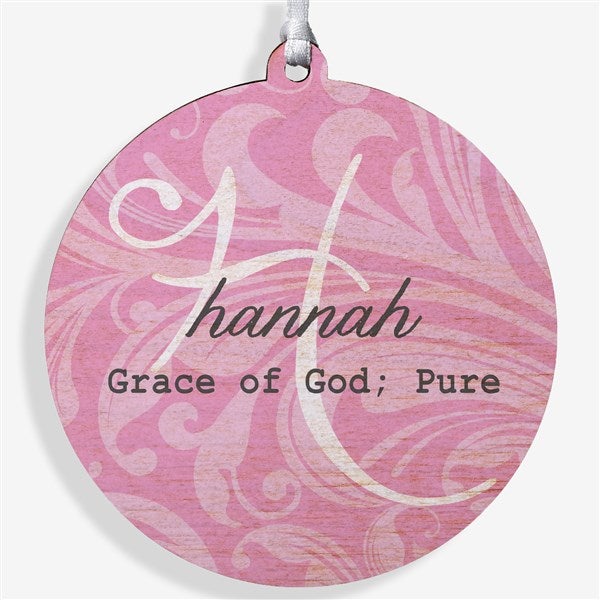 Personalized Christmas Ornament - Name Meaning - 2 Sided - 15146