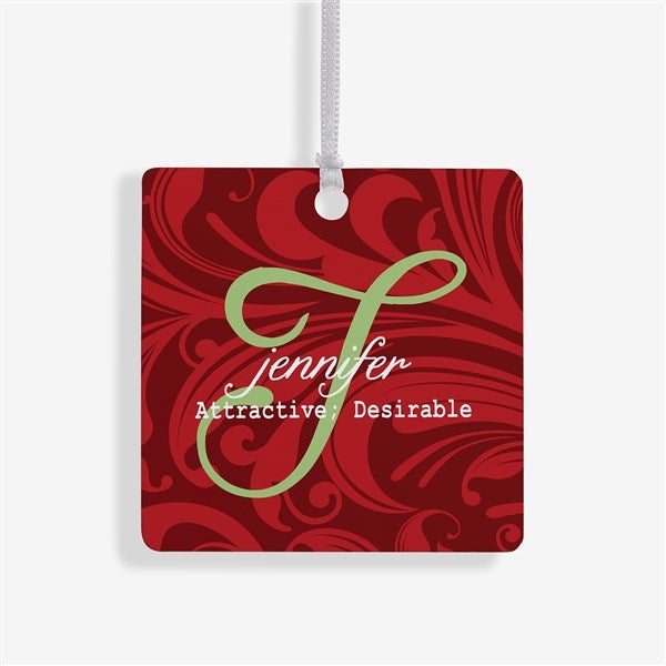 Personalized Christmas Ornament - Name Meaning - 2 Sided - 15146