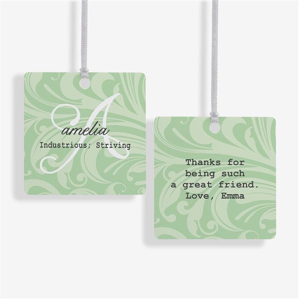 Personalized Christmas Ornament - Name Meaning - 2 Sided - 15146