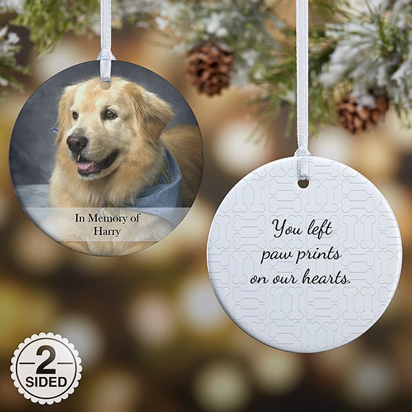 Personalized Pet Christmas Ornament - 2-Sided Pet Photo Memories Personalized Pet Christmas Ornament - 2-Sided Pet Photo - 15249 - Personalized Pet Christmas Ornament - 2-Sided Pet Photo Memories