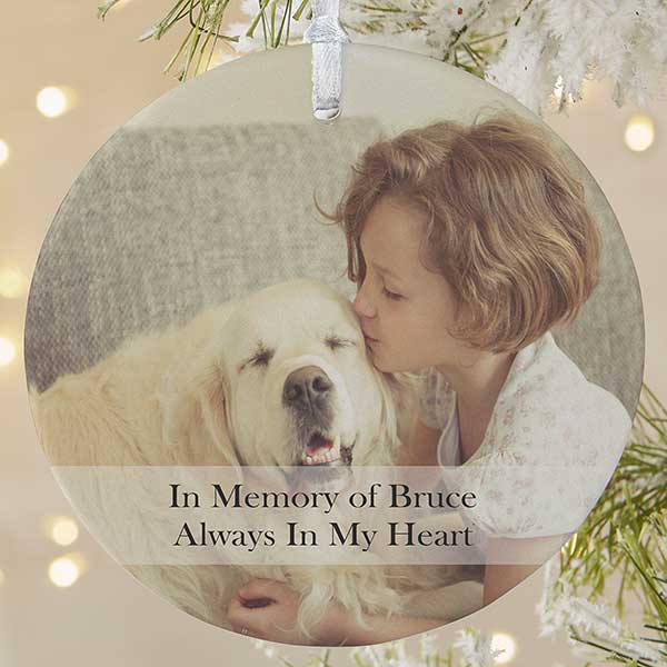 Personalized Pet Christmas Ornament - 2-Sided Pet Photo - 15249