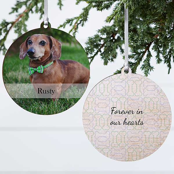 Personalized Pet Christmas Ornament - 2-Sided Pet Photo - 15249