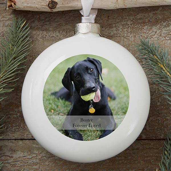 Personalized Pet Christmas Ornament - 2-Sided Pet Photo - 15249