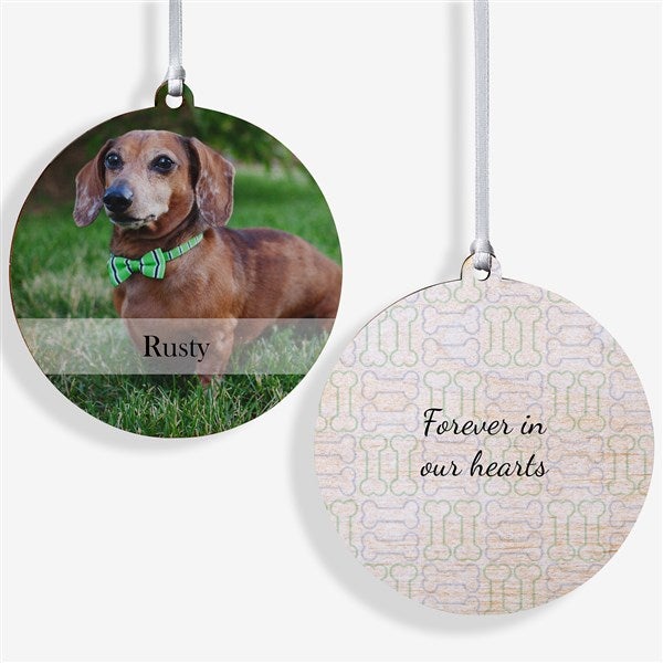 Personalized Pet Christmas Ornament - 2-Sided Pet Photo - 15249