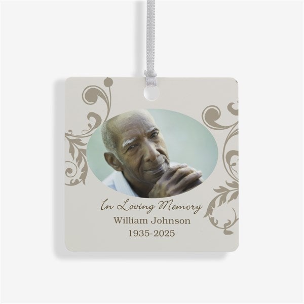 Personalized Photo Memorial Christmas Ornament - In Loving Memory - 2-Sided - 15250