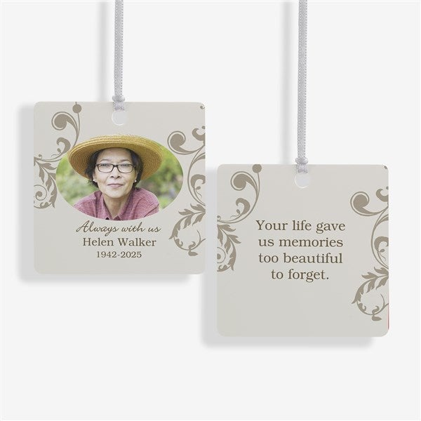 Personalized Photo Memorial Christmas Ornament - In Loving Memory - 2-Sided - 15250