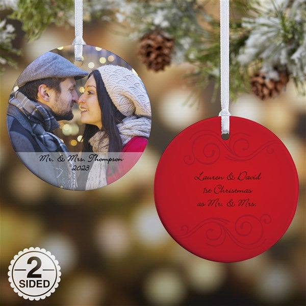 Personalized 2-Sided Photo Ornament - 15254