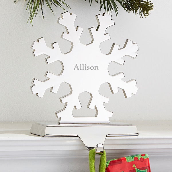 Personalized Stocking Holders: Snowflake & Christmas Tree - 15287