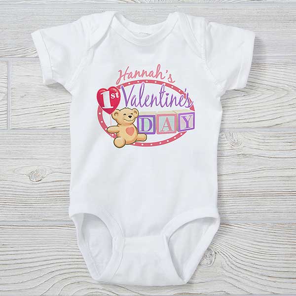 Personalized Baby's First Valentine's Day Apparel - 15307