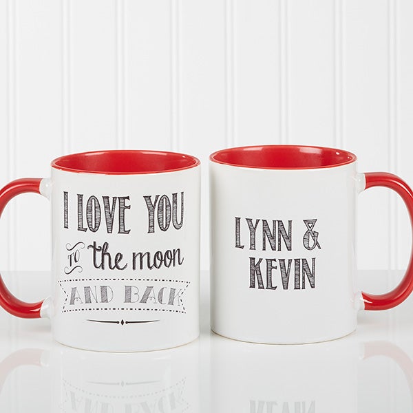 Personalized Couples Coffee Mug Set - Blown Away By Love