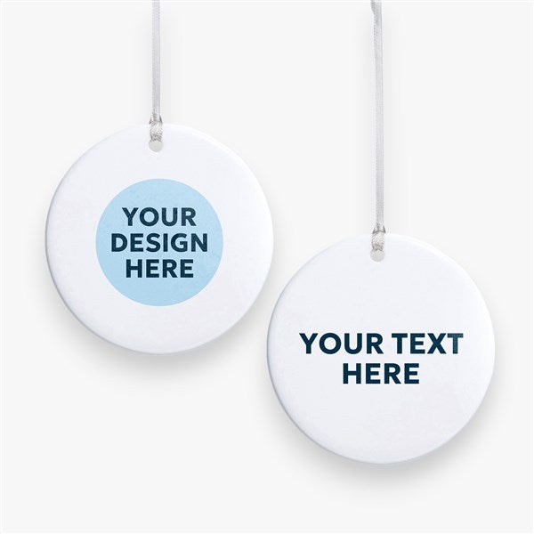 Personalized Logo Christmas Ornaments - 2 Sided - 15334