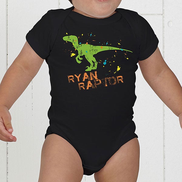 Personalized Dinosaur Kids Clothes Baby Bodysuit Kids Gifts