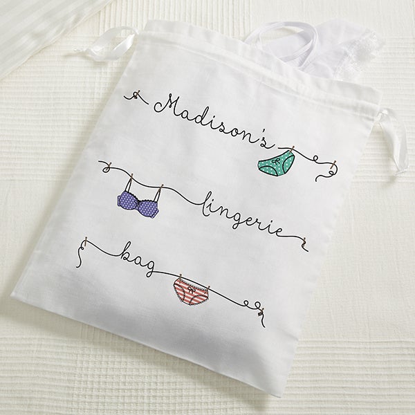 Personalized Lingerie Bag - For Your Eyes Only - 15448