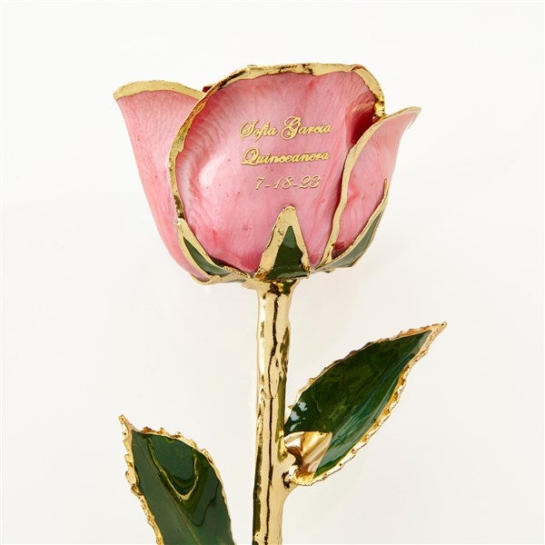 Personalized Preserved Rose - Quinceanera - 15532D