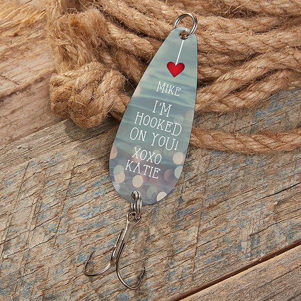 I'm Hooked On You Personalized Fishing Lure