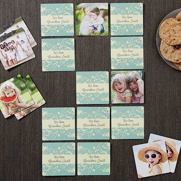 Personalized Photo Memory Game - Grandma's Game Time - 15572