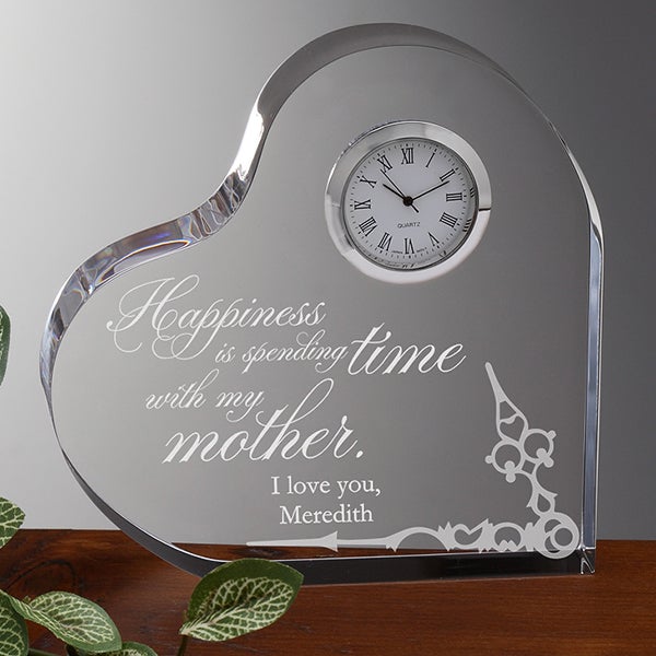 Personalized Heart Clock Loving Mother