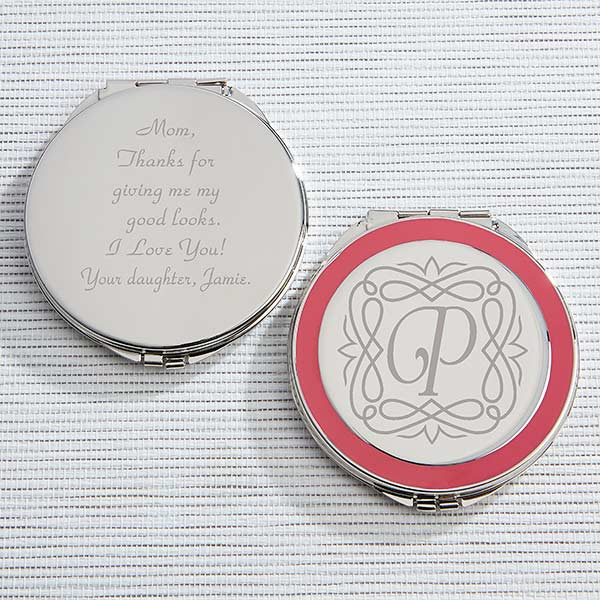 Personalized Compact Mirror Mother of the Bride Gift - The Personal Exchange