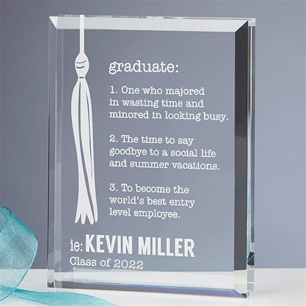 Personalized Graduation Keepsake Definition of a Graduate