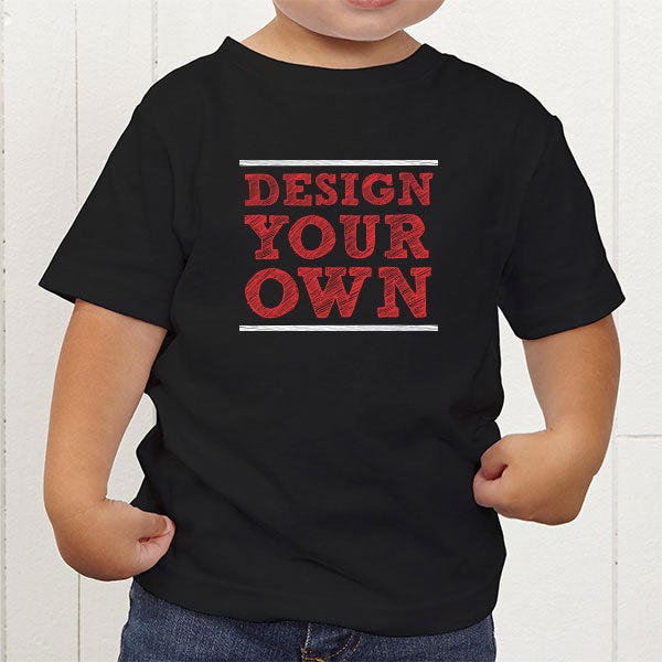 Design Your Own Personalized Toddler TShirt Light Grey